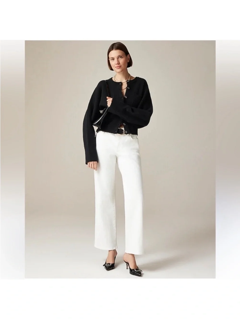 Classic White Straight-Leg Women’s Jeans
